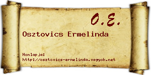 Osztovics Ermelinda névjegykártya